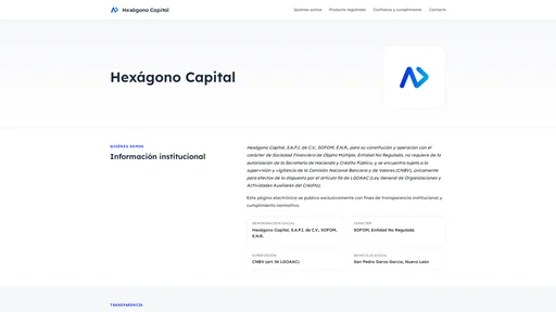 Logo de Hexágono Capital